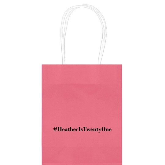 Create Your Hashtag Mini Twisted Handled Bags